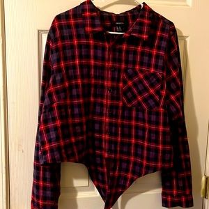 Crop top flannel